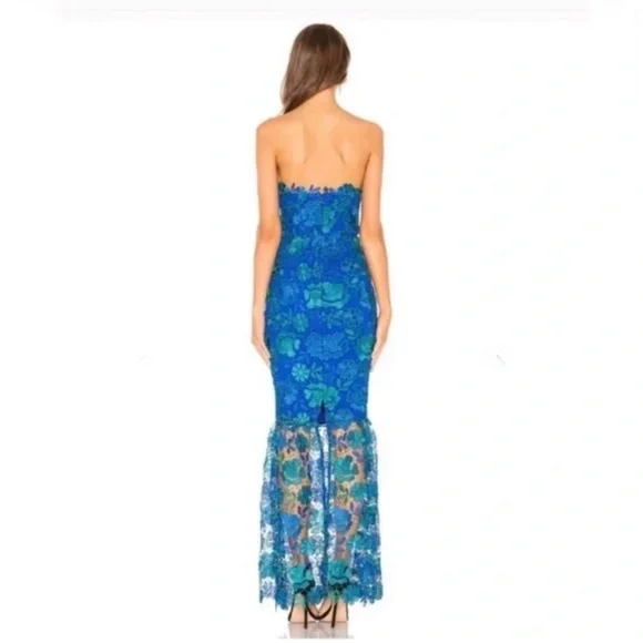 Lovers + Friends Teagan Gown in Blue from REVOLVE Size S - Picture 3 of 10
